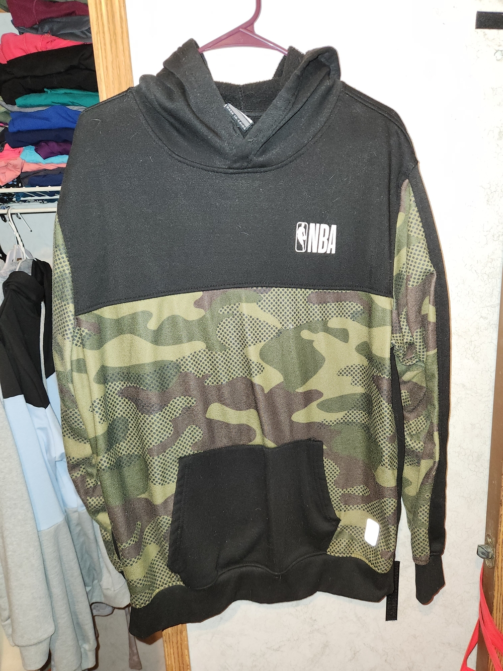 NBA Black and Green Camo Pullover Hoodie